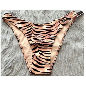 Victorias Secret Nwt Tigress Surf High-Leg Cheeky Swim Bikini Bottom